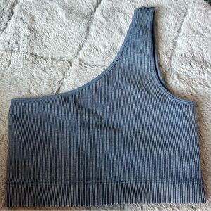 One Shoulder Bra Crop Top